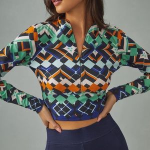 Anthropologie Daily Practice Zip Up Top